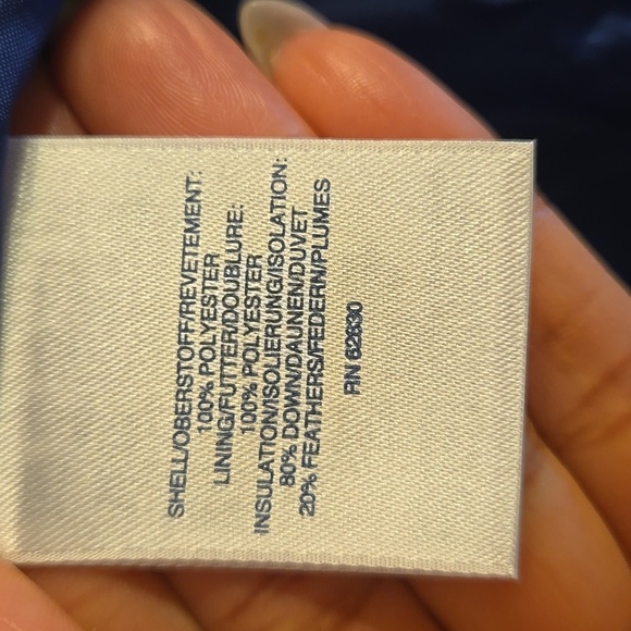 Lands End Down Filled Polka Dot Puffer Pocket Hyper Dry Water Resistant Vest NWT - Picture 15 of 16